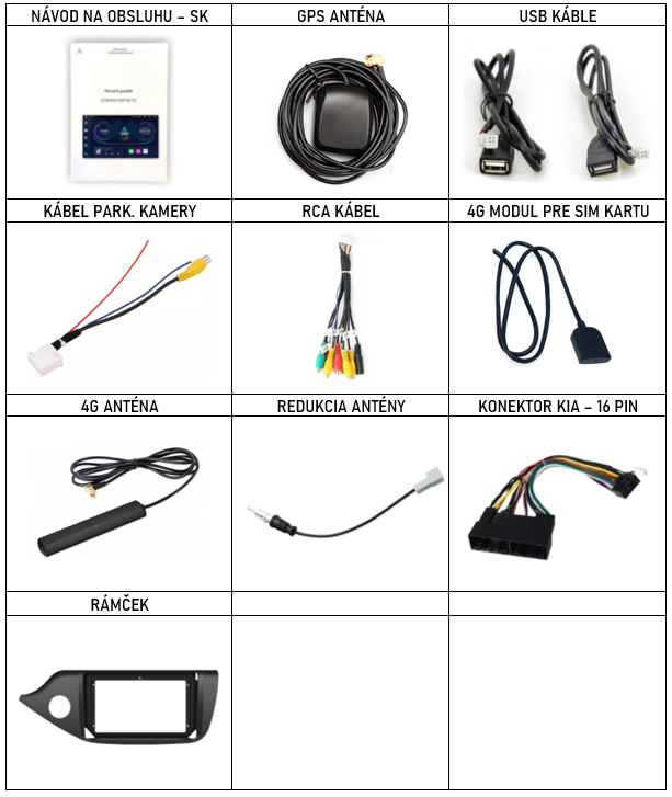 SK příslušenství pro autorádio XTRONS IQP pro Kia Ceed II. generace 12-18 s carplay a androidauto - evtech.cz
